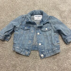 Baby Denim Jean Jacket! 3-6 months! Like new! Old Navy